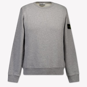 Stone Island Kids Boys Sweater In Gray