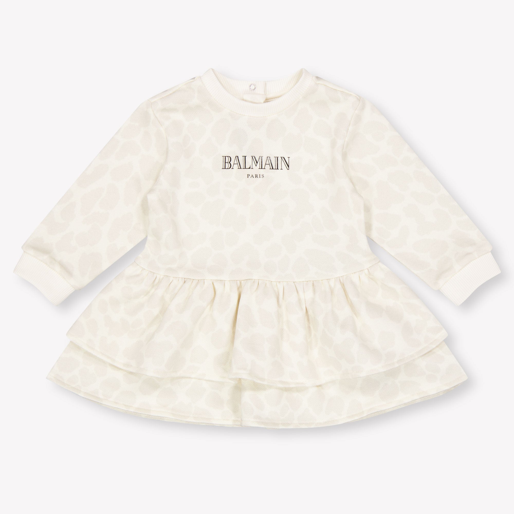 Balmain Baby Girls Dress In OffWhite