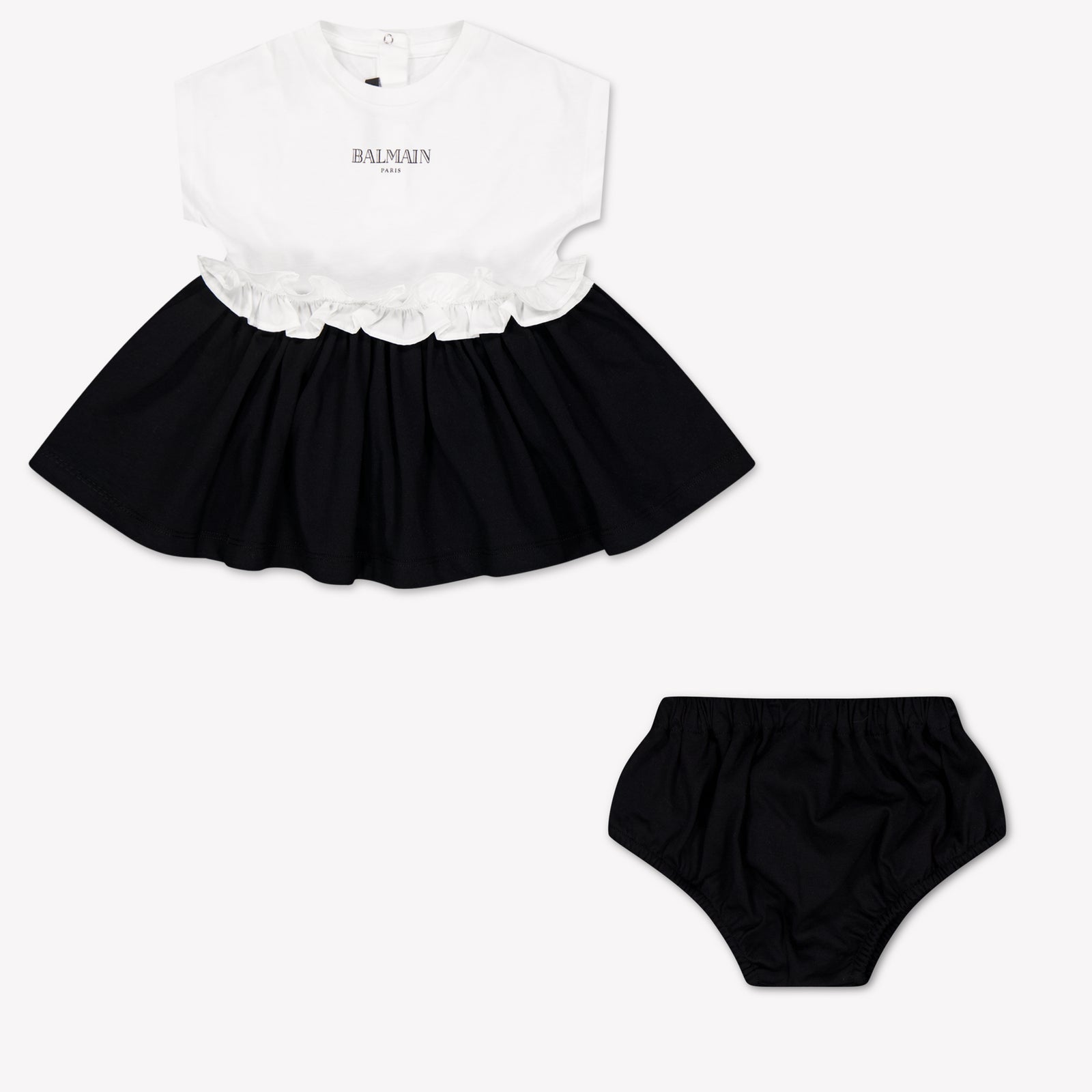 Balmain Baby Girls Dress In Black
