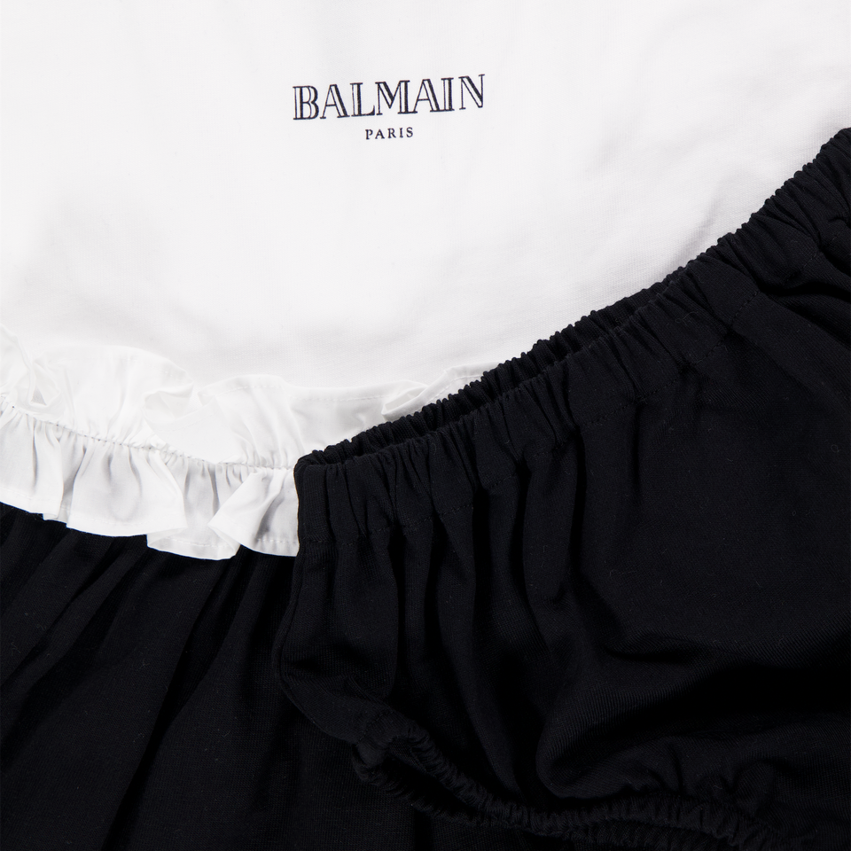 Balmain Baby Girls Dress In Black