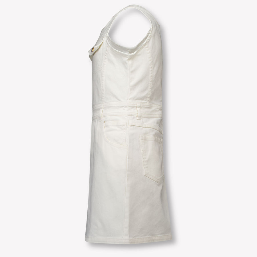 Balmain Kinder Meisjes Jurk In Wit