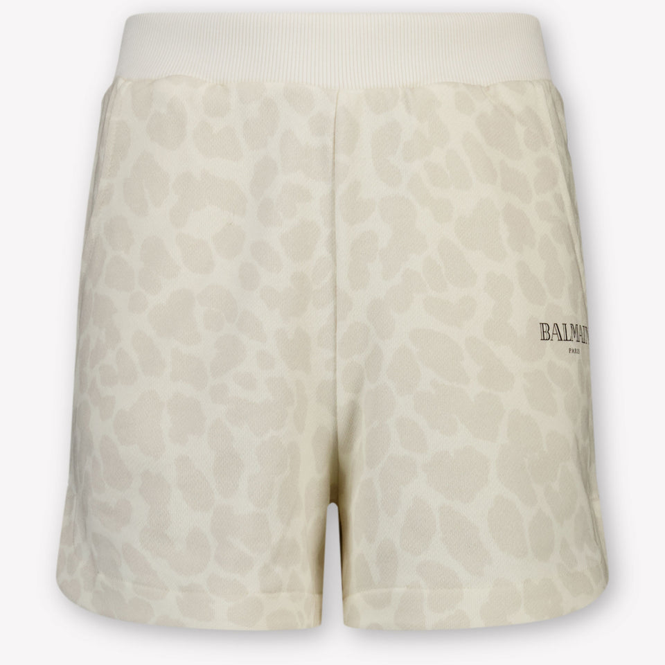Balmain Kinder Meisjes Shorts In Off White