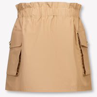 Balmain Kinder Meisjes Rokje In Licht Bruin