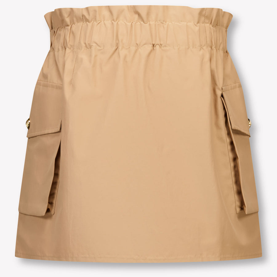 Balmain Kinder Meisjes Rokje In Licht Bruin