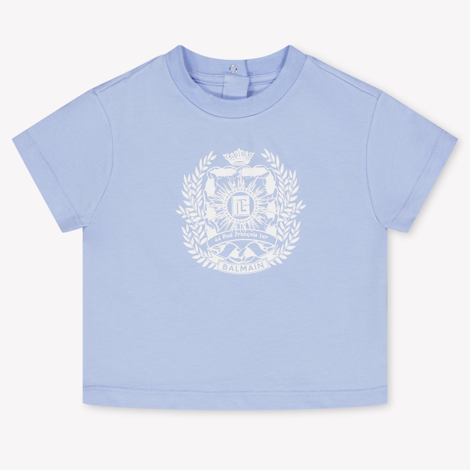 Balmain Baby Girls T-Shirt In Light Blue