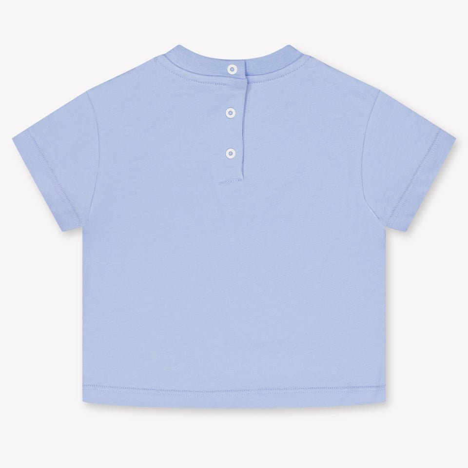 Balmain Baby Girls T-Shirt In Light Blue