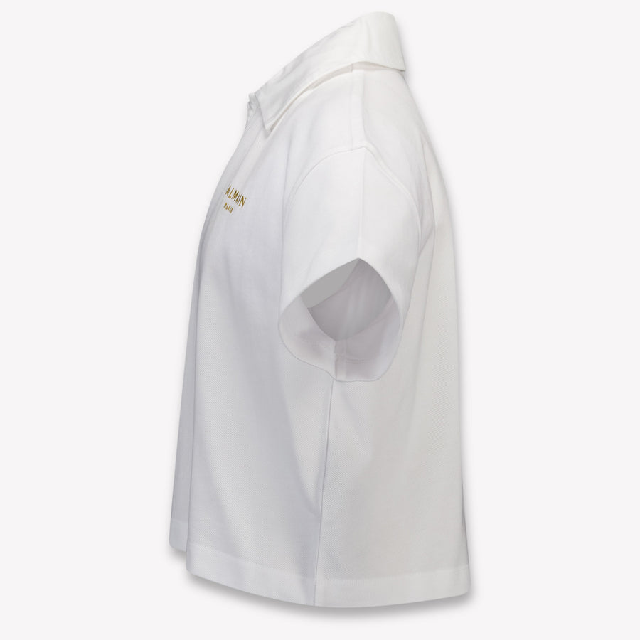 Balmain Kinder Meisjes Polo In Wit