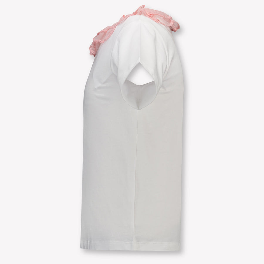Stella McCartney Kinder Meisjes T-Shirt In Wit