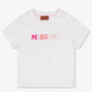 Missoni Baby Girls T-Shirt In White