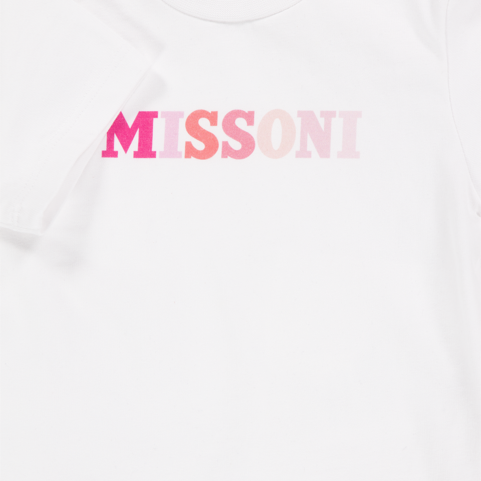 Missoni Baby Meisjes T-Shirt In Wit