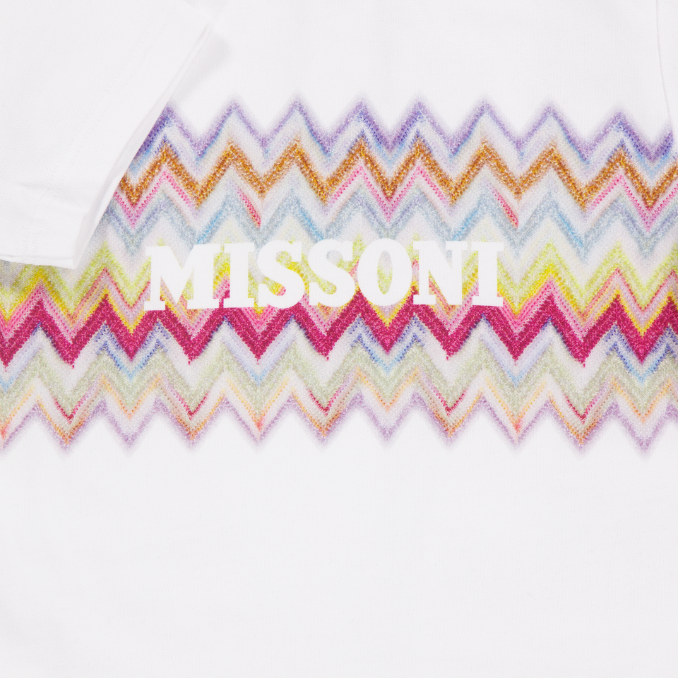 Missoni Baby Meisjes T-Shirt In Wit