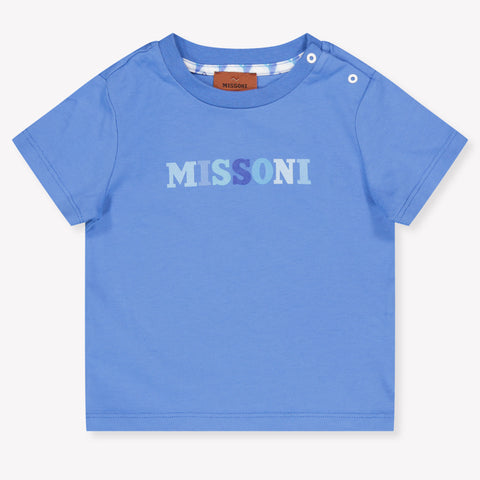 Missoni Baby Boys T-Shirt In Blue