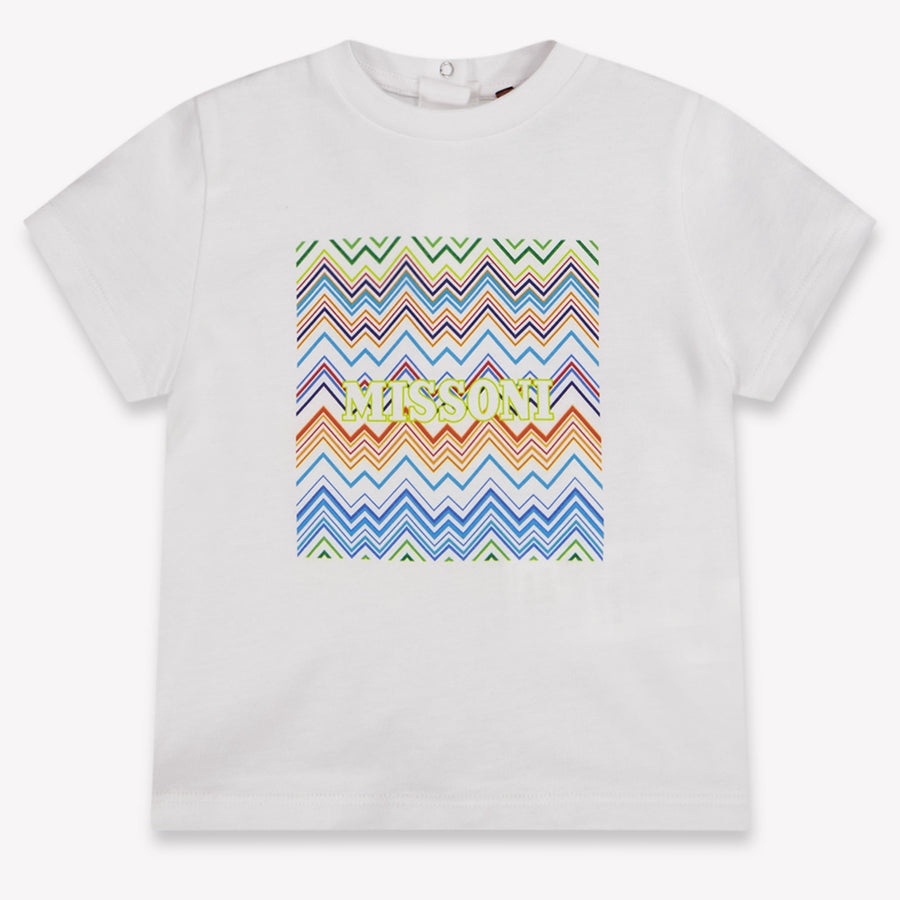 Missoni Baby Jongens T-Shirt In Wit