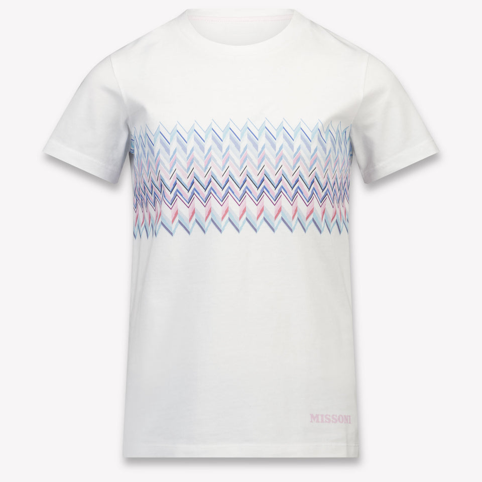 Missoni Kids Girls T-Shirt In White
