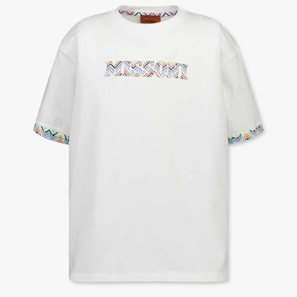 Missoni Kinder Jongens T-Shirt In Wit