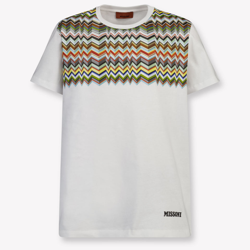 Missoni Kinder Jongens T-Shirt In Wit