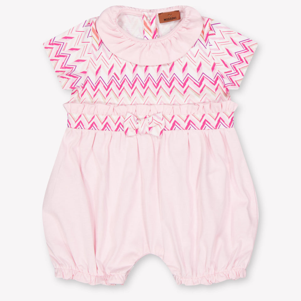 Missoni Baby Girls Playsuit In Light Pink