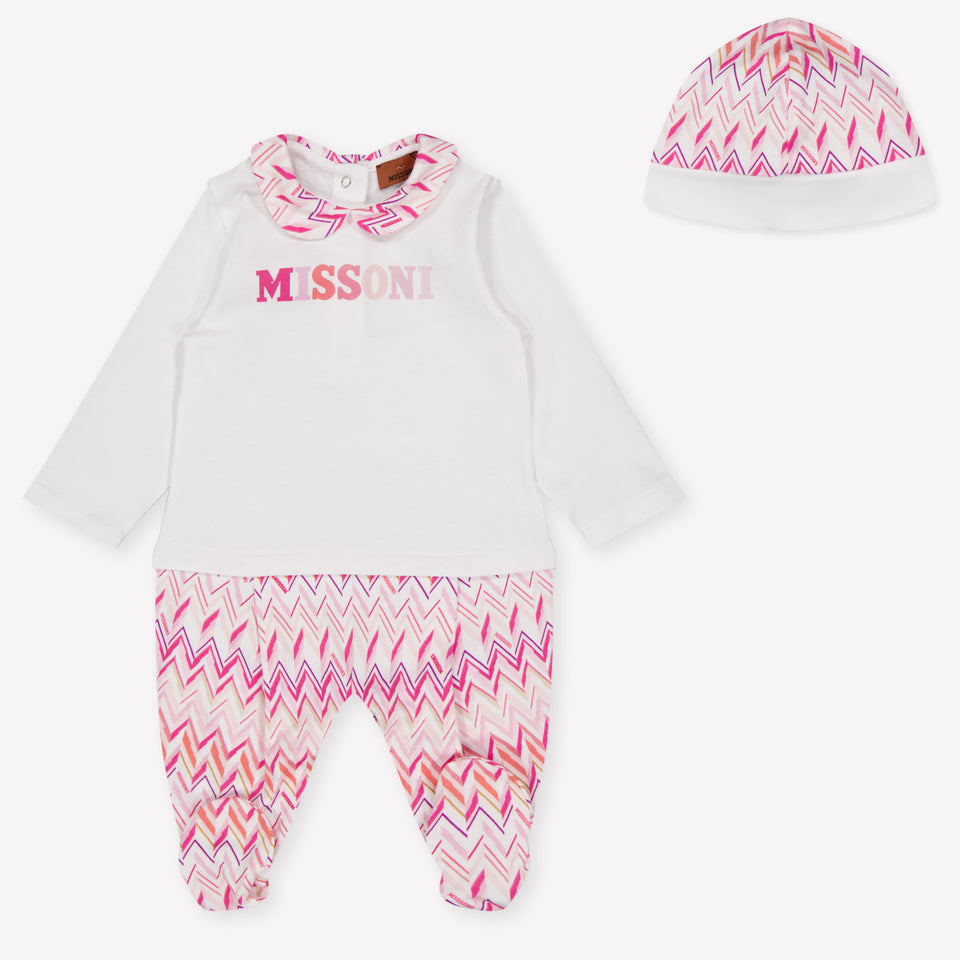 Missoni Baby Meisjes Boxpakje In Wit