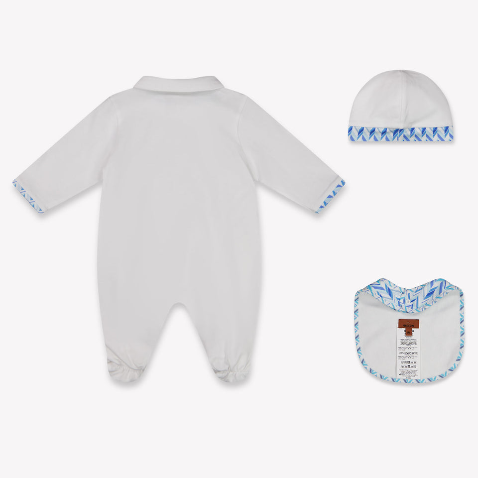 Missoni Baby Boys Playsuit In White