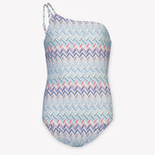 Missoni Kids Girls Swimwear In Turquoise