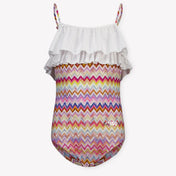 Missoni Kids Girls Swimwear In Fuchsia