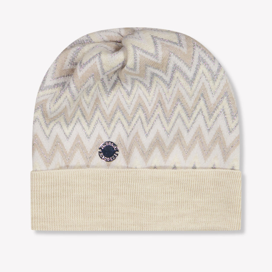 Missoni Girls Beanie in Beige