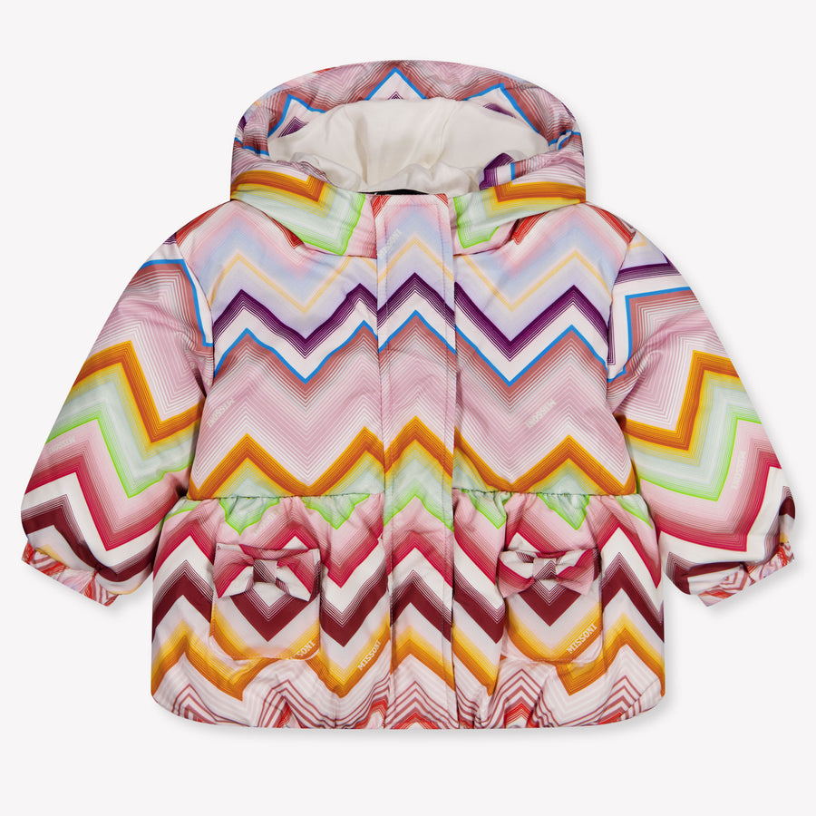 Missoni Baby Meisjes Winterjas In Licht Roze