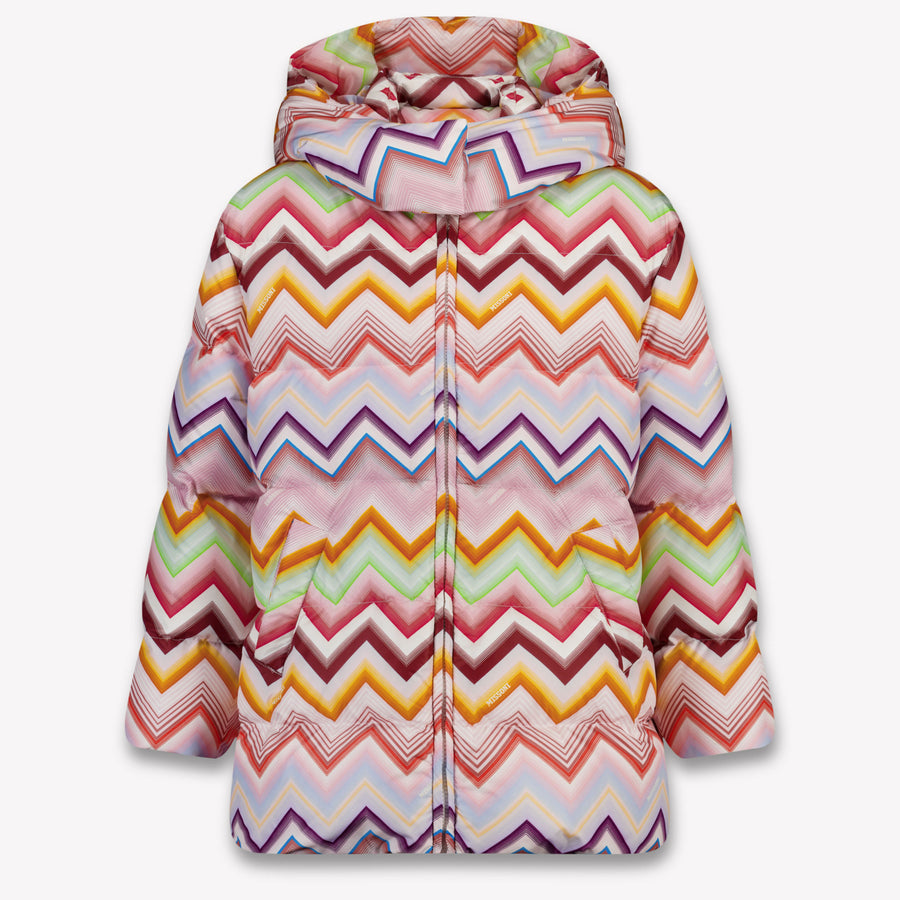 Missoni Kinder Meisjes Winterjas In Licht Roze