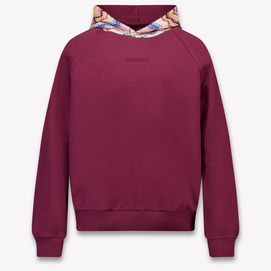 Missoni Girls Sweater in Bordeaux