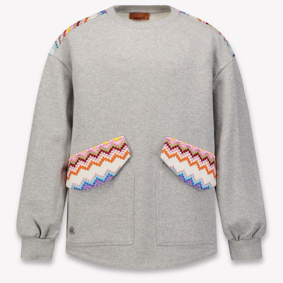 Missoni Girls Sweater in Grey