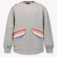 Missoni Kids Girls Sweater In Gray