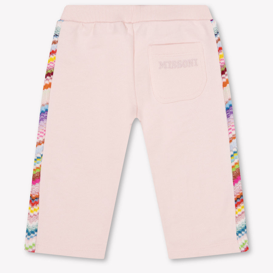 Missoni Baby Girls Pants In Light Pink