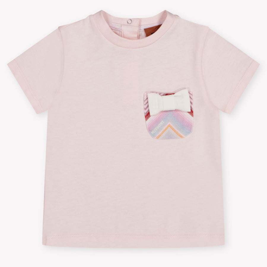 Missoni Baby Meisjes T-Shirt In Licht Roze