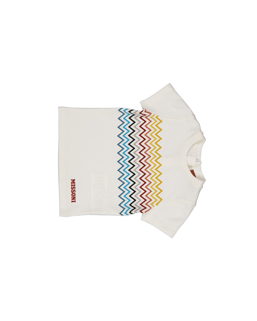 Missoni Baby Jongens T-Shirt In Off White