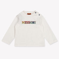 Missoni Baby Jongens T-Shirt In Off White