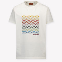 Missoni Kinder Jongens T-Shirt In Off White