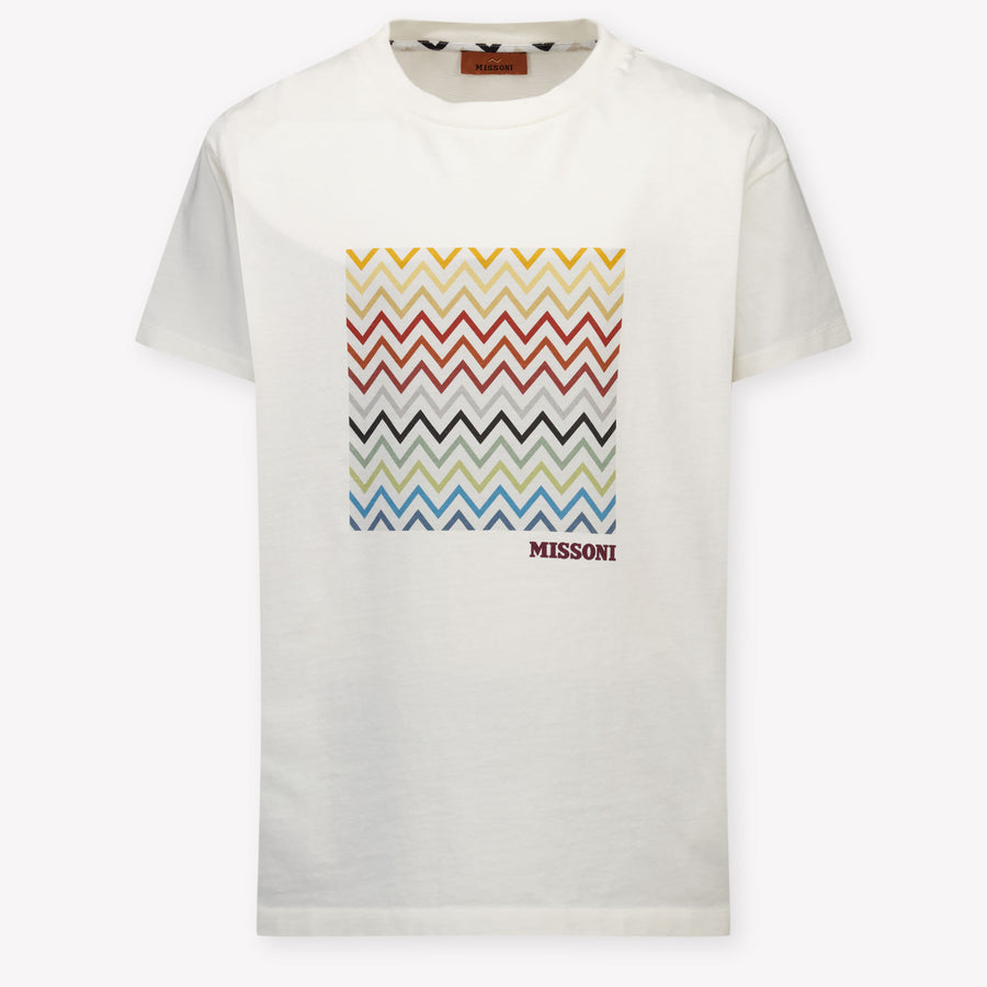 Missoni Kinder Jongens T-Shirt In Off White