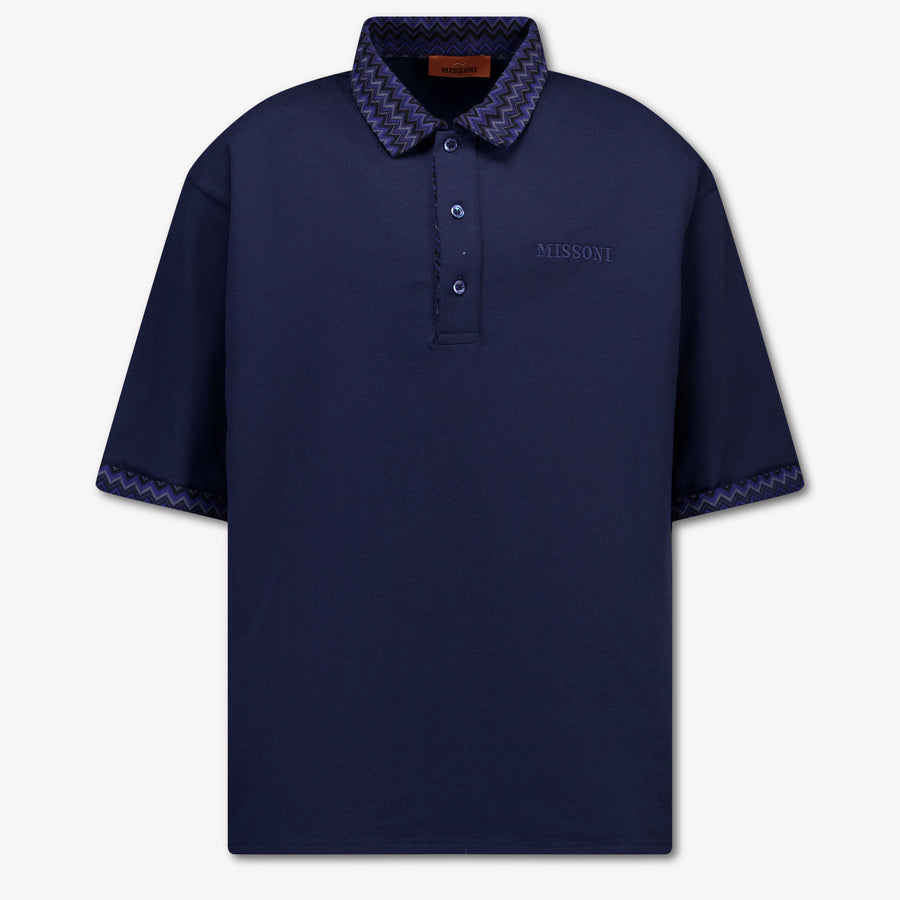 Missoni Boys Polo Shirt in Navy