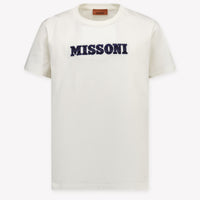 Missoni Kids Boys T-Shirt In OffWhite