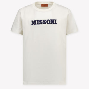 Missoni Kids Boys T-Shirt In OffWhite