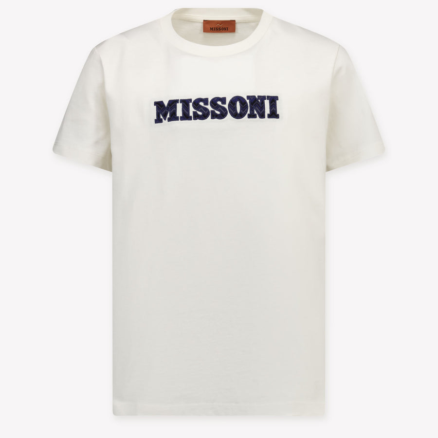 Missoni Kids Boys T-Shirt In OffWhite