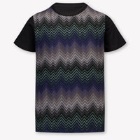 Missoni Kinder Jongens T-Shirt In Zwart