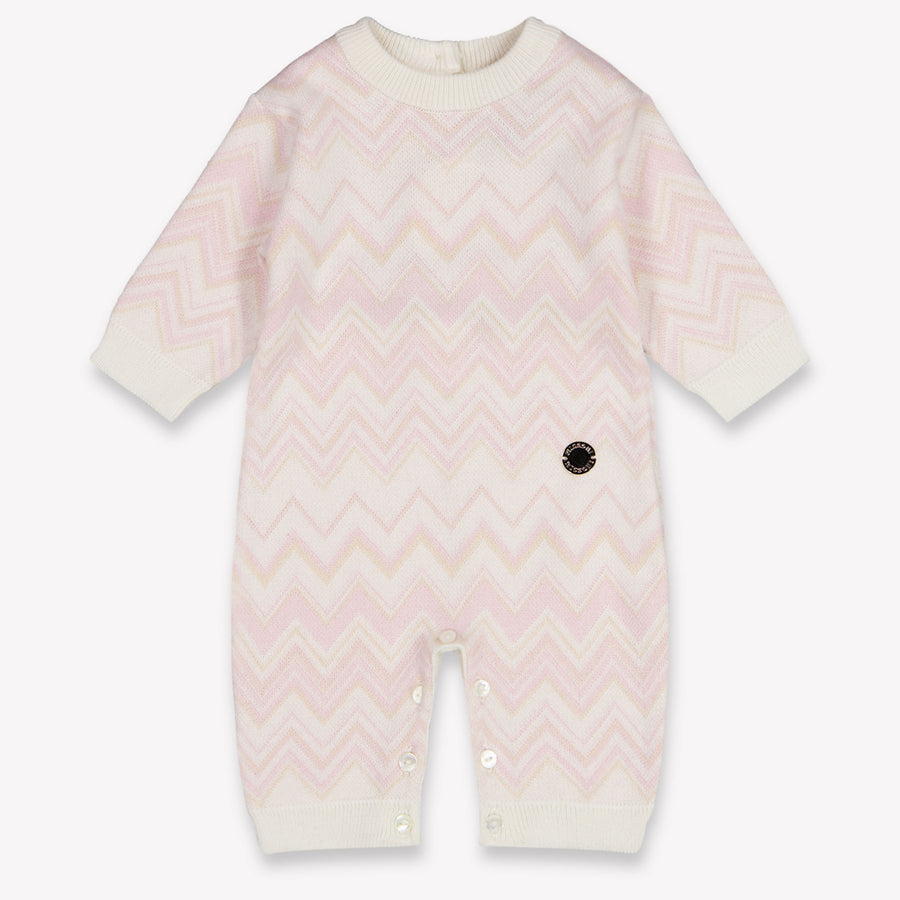 Missoni Baby Girls Playsuit In Light Pink
