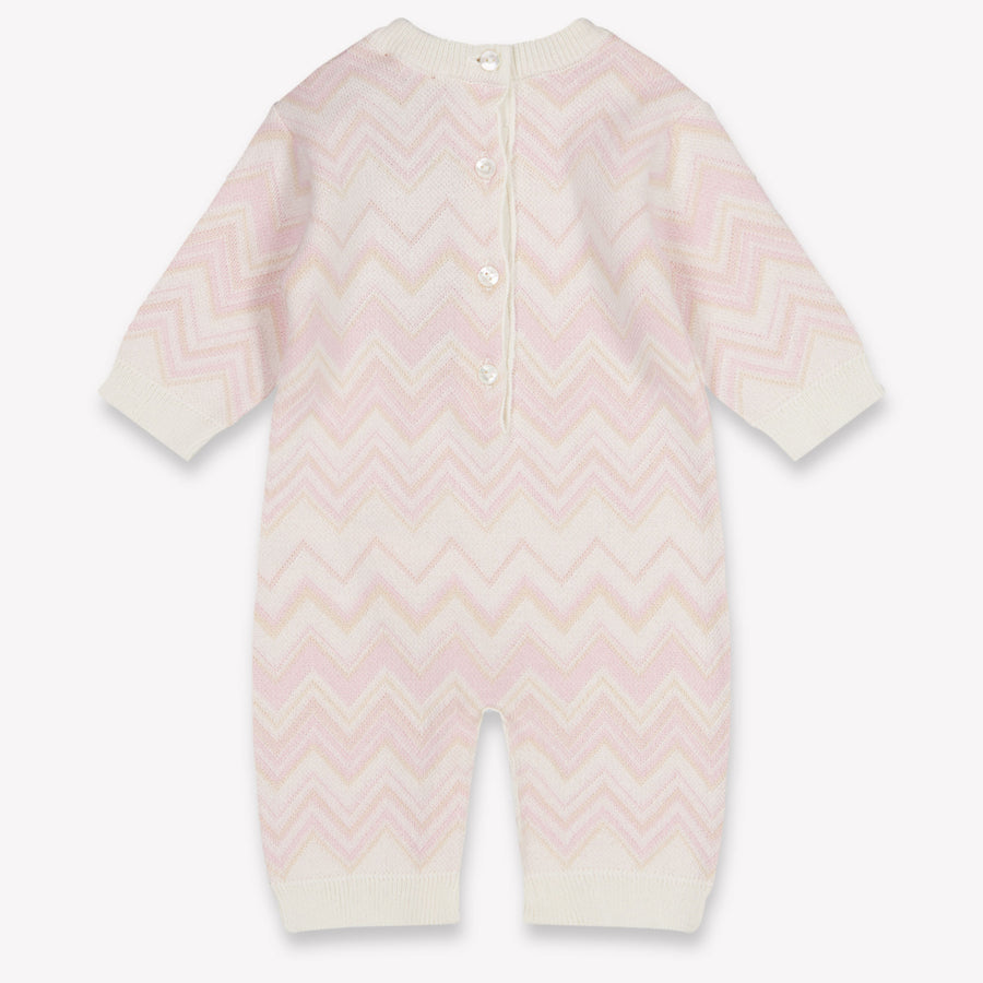 Missoni Baby Girls Playsuit In Light Pink