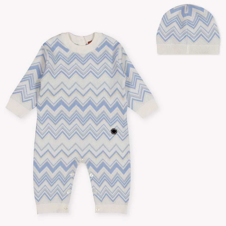 Missoni Baby Jongens Boxpakje In Licht Blauw