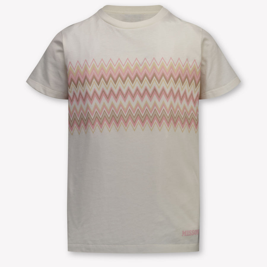 Missoni Kinder Meisjes T-Shirt In Licht Roze