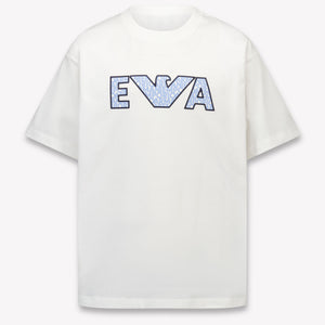 Armani Kinder Jongens T-Shirt In Wit