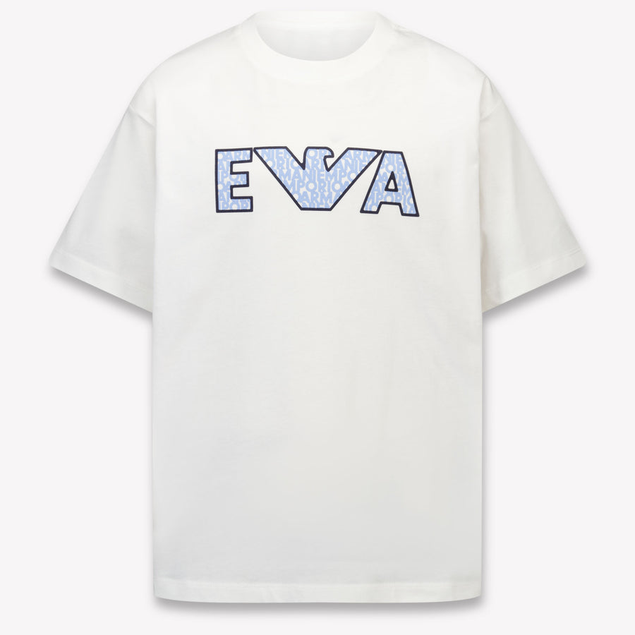 Armani Kinder Jongens T-Shirt In Wit