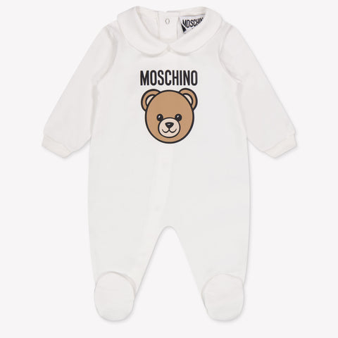 Moschino Baby Unisex Bodysuits in OffWhite