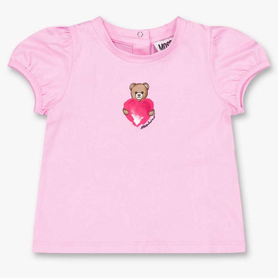 Moschino Baby Meisjes T-Shirt In Roze